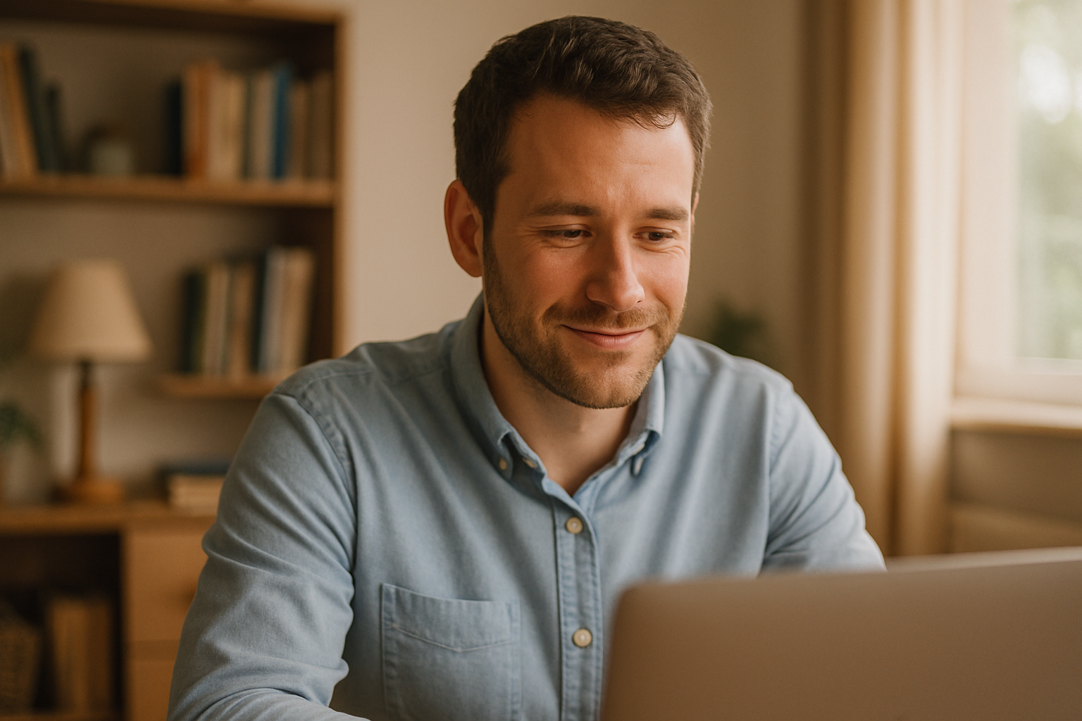 make him slightly happy